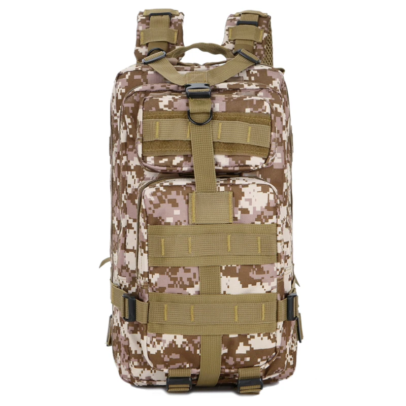 30L 3P Outdoor Marching Knapsack Tactical Backpack Desert Camouflage