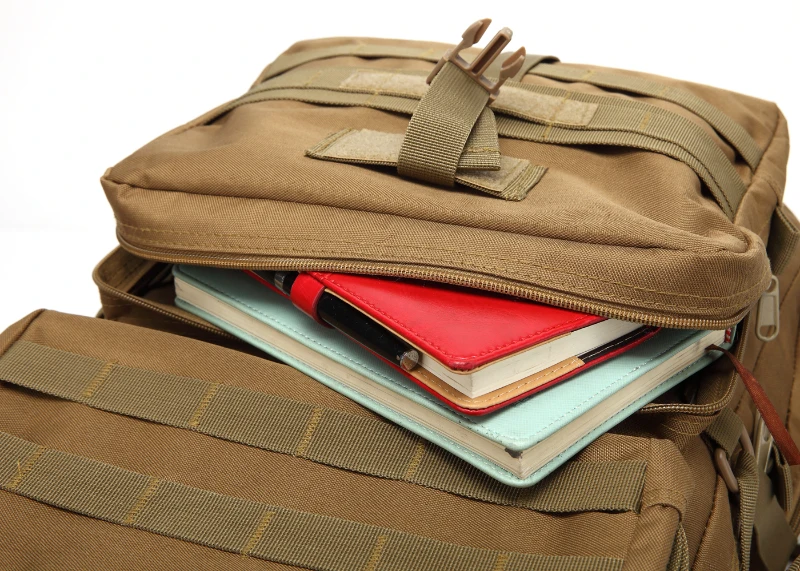 3P 45L Outdoor Marching Knapsack Tactical Backpack Khaki