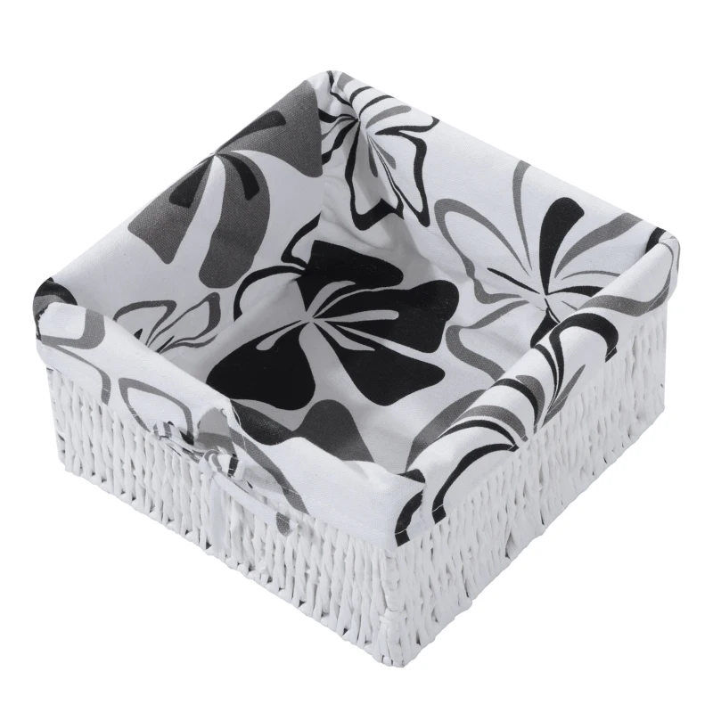 HOMCOM Drop Leaf Ironing Board With Shelves and Storage Boxes - Hawaiian Flowers