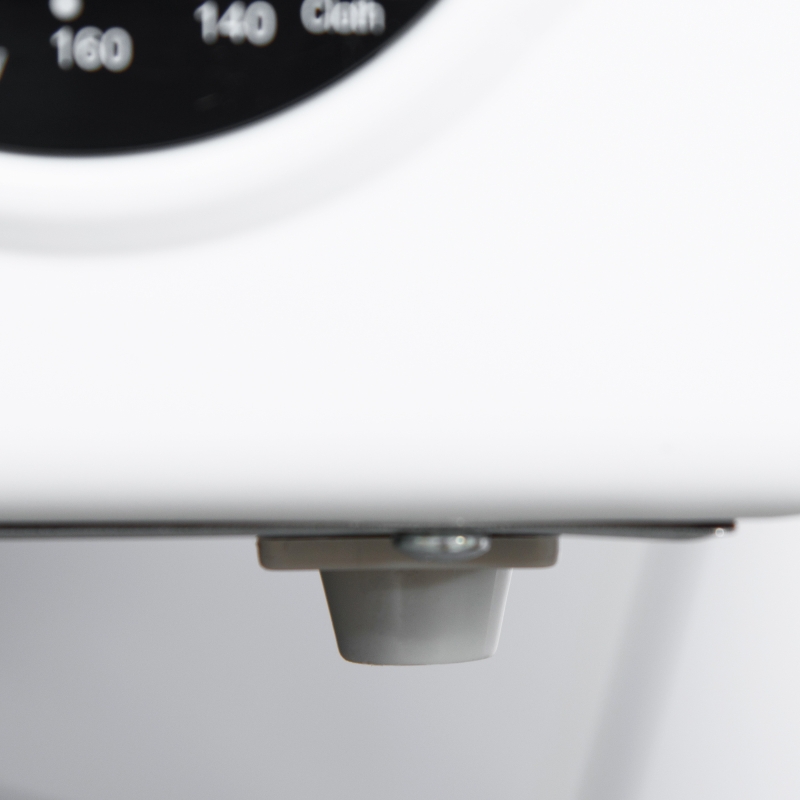 HOMCOM Automatic Dryer Machine, 1350W 3.22 Cu. Ft. Portable Clothes Dryer with 5 Drying Modes and Stainless Steel Tub for Apartment or Dorm, White