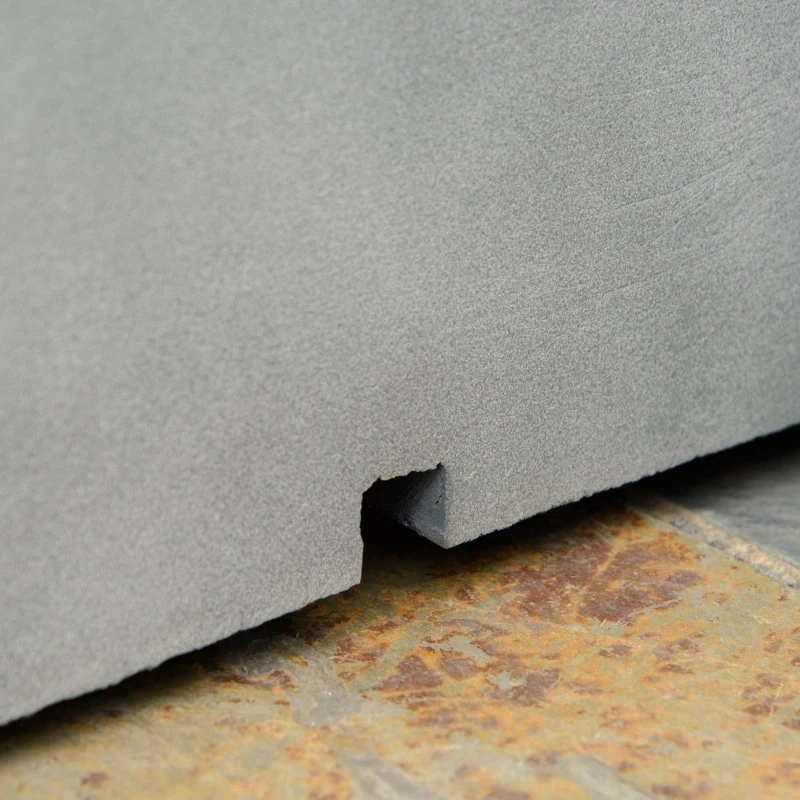 Outsunny 42" Square Propane Gas Fire Pit Table with Cover and Lava Rocks - Outdoor Patio Furniture, Grey