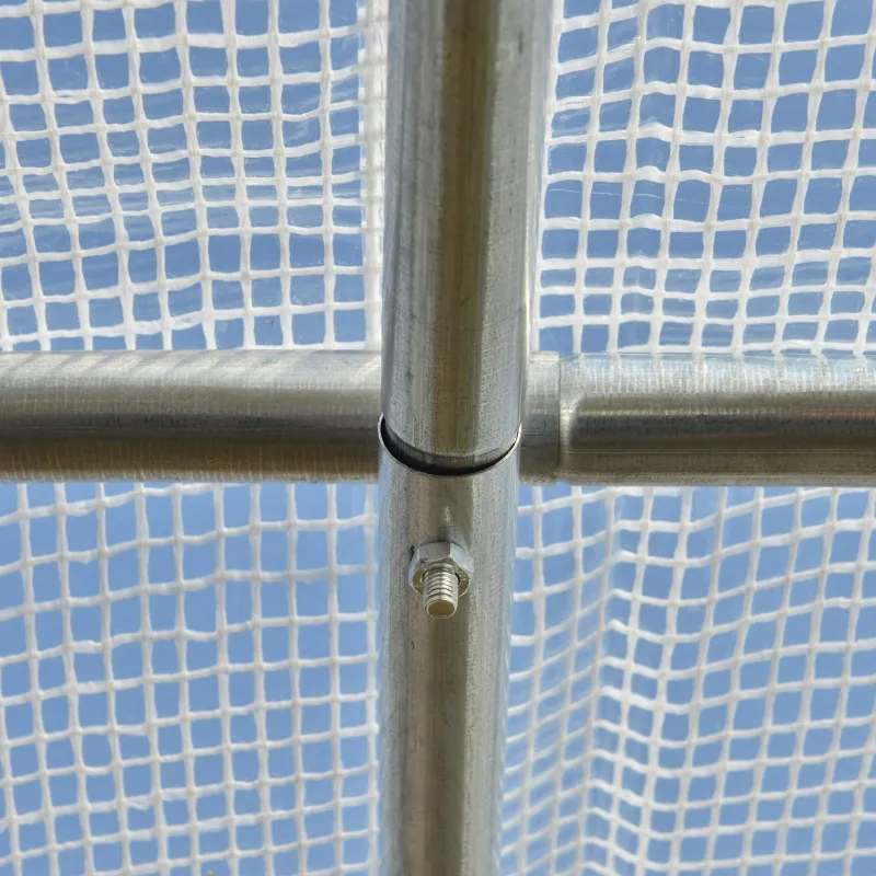 Outsunny 26' x 10' x 7' Walk-In Greenhouse Tunnel, Large Gardening Plant Hot House with Zipper Doors for Backyard, White