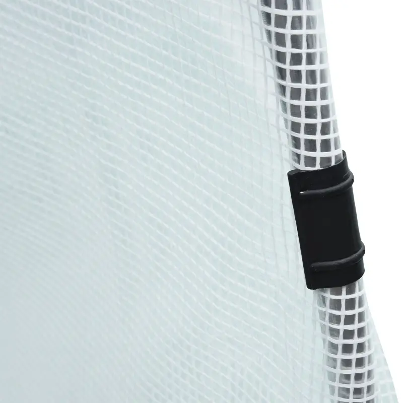 Outsunny 19' x 10' x 6' Large Walk-in Tunnel Greenhouse Garden Plant House, White