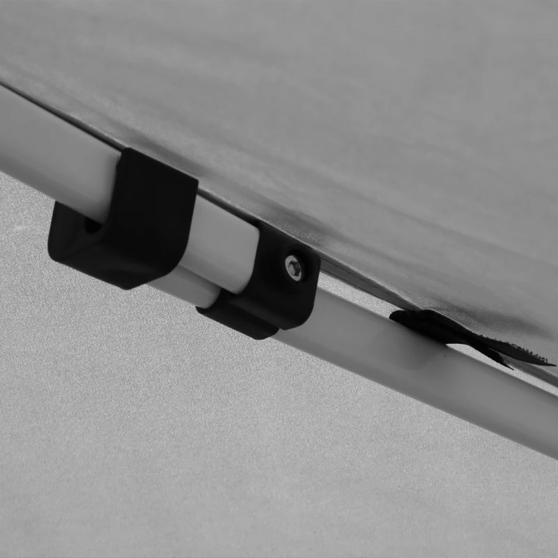 Outsunny Foldable Gazebo Canopy Tent w/ Wheeled Carry Bag, Weight Bags, Mesh Sidewalls