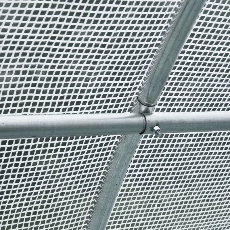 Outsunny 19' x 10' x 6' Large Walk-in Tunnel Greenhouse Garden Plant House, White