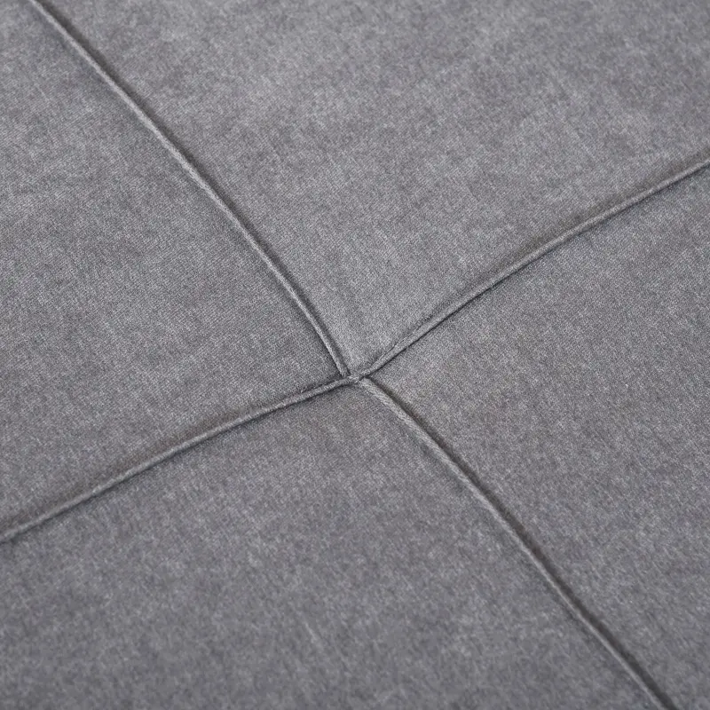 HOMCOM 4-in-1 Multi Function Folding Single Sofa Bed with Retractable Footrest, Convertible Sleeper with Adjustable Backrest For Living Room and Small Spaces, Grey