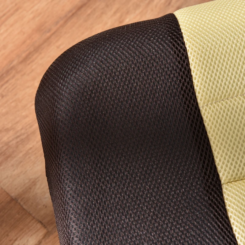 HOMCOM 360 Degree Swivel Video Gaming Chair, Folding Floor Sofa 5-Position Adjustable Lazy Chair, Beige