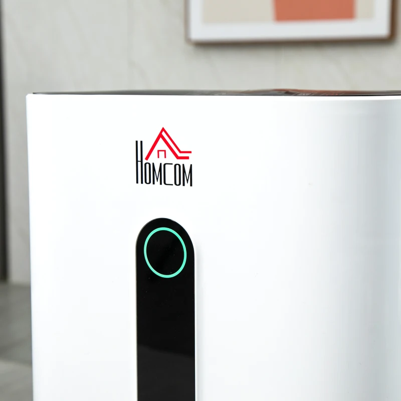 HOMCOM 3500 Sq. Ft Portable Electric Dehumidifier For Home, Bedroom or Basements with 15 Pint Tank, 2 Speeds and 5 Modes, White