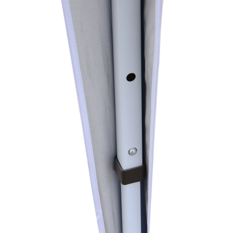 Outsunny 9.75x9.75ft Pop Up Canopy Tent Instant Sun Shelter Outdoor Event Party Tent Slant Legs Blue