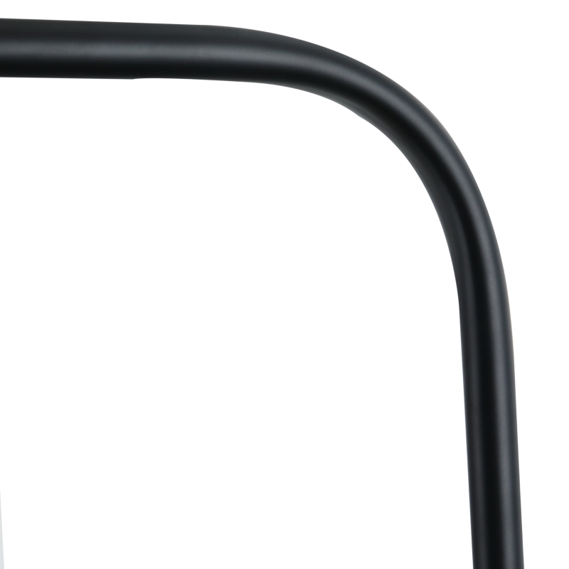 HOMCOM Modern Stylish Tall Pole Floor Lamp, Land Light with Metal Base, Cylindrical Shaped Glass Shade, Black