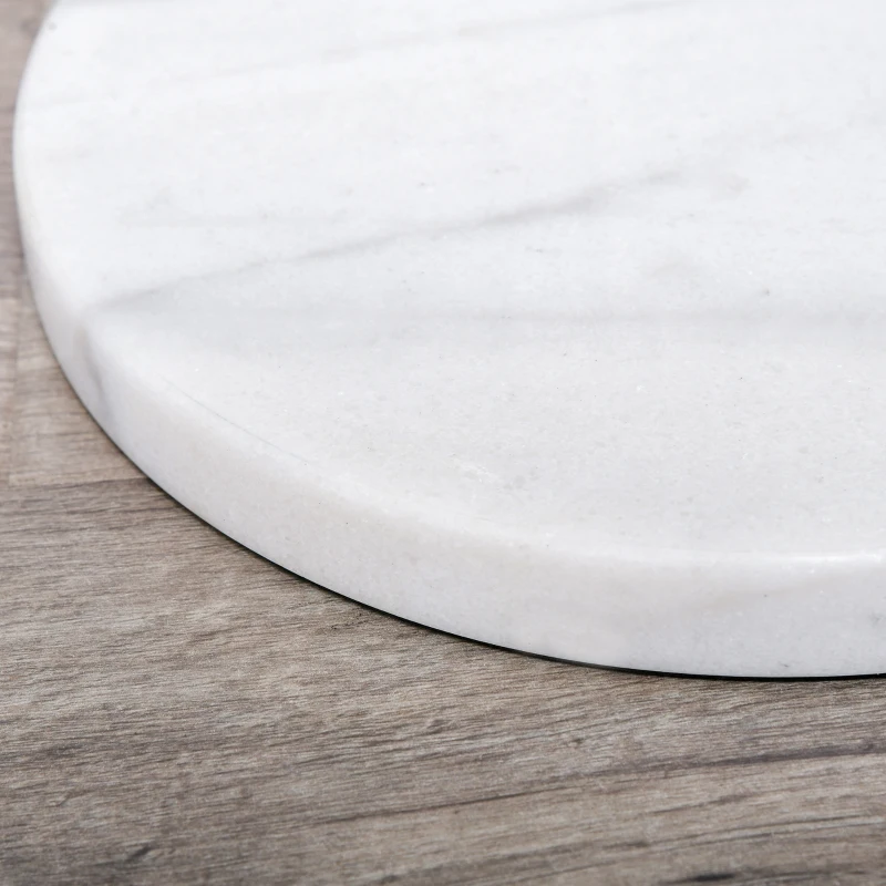 HOMCOM Arc Floor Lamp,Metal Standing Lamp, with 350° Flexible Lampshade, Adjustable Pole, and Marble Round Base for Living, Office, Bedroom, White/Silver