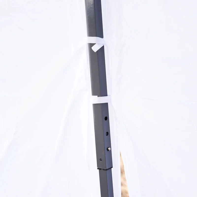 Outsunny 10' x 20' Pop Up Canopy Tent with 4 Sidewalls, Heavy Duty Tents for Parties, Outdoor Instant Gazebo with Carry Bag, for Outdoor, Garden, Patio, White