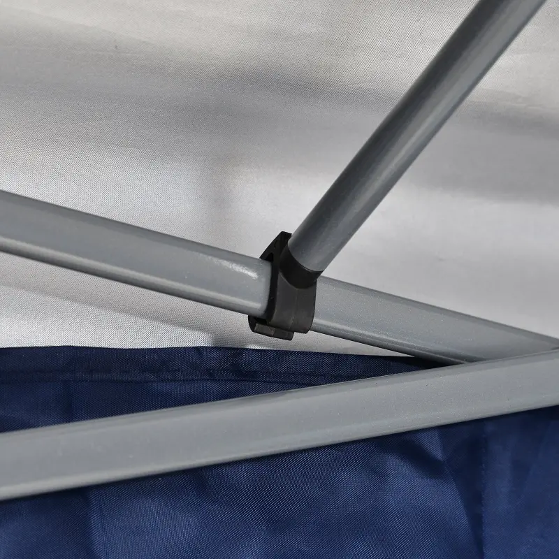 Outsunny 10' x 20' Pop Up Canopy Tent with 4 Sidewalls, Heavy Duty Tents for Parties, Outdoor Instant Gazebo with Carry Bag, for Outdoor, Garden, Patio, Blue