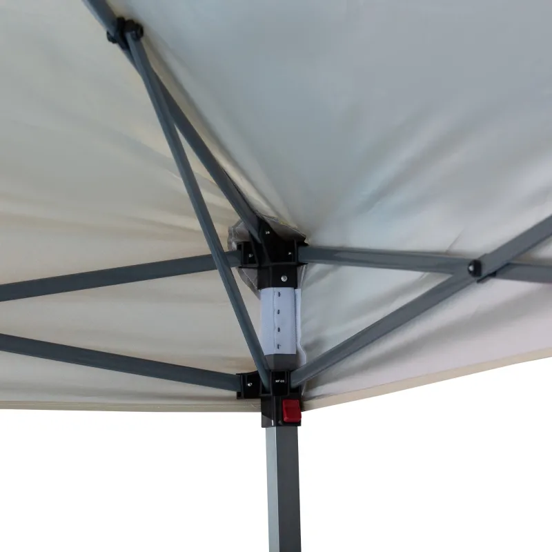 Outsunny 10' x 10' Pop-Up Canopy Party Tent Gazebo - UV Protected w/ Mesh Wall