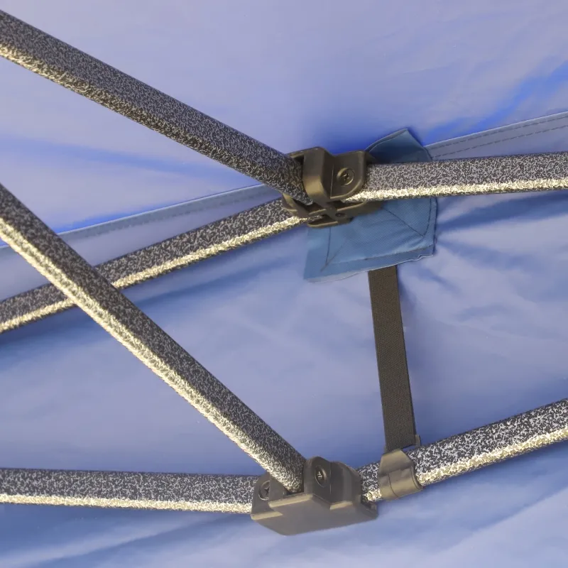 Outsunny 10' x 15' Pop Up Canopy Gazebo with 3-Level Adjustable Height, Wheeled Roller Bag, UV Fighting Roof, Navy Blue