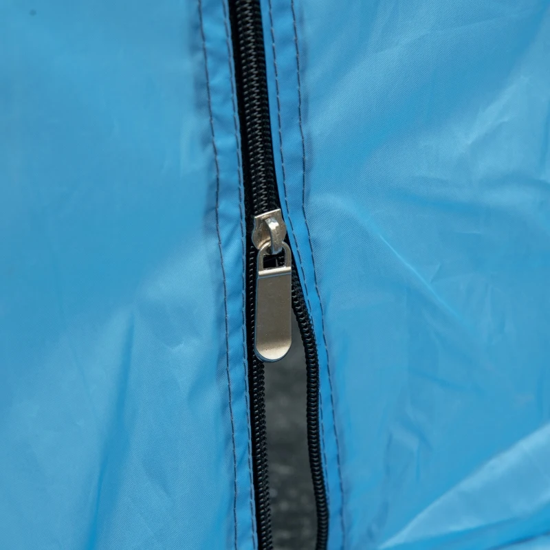 Outsunny 16.1' Hexagon Shape Screen House, Canopy Shelter Gazebo Camping Outdoor Instant Setup Mesh Tent Fits 6-8 People w/ Carry Bag & Ground Stakes, Blue