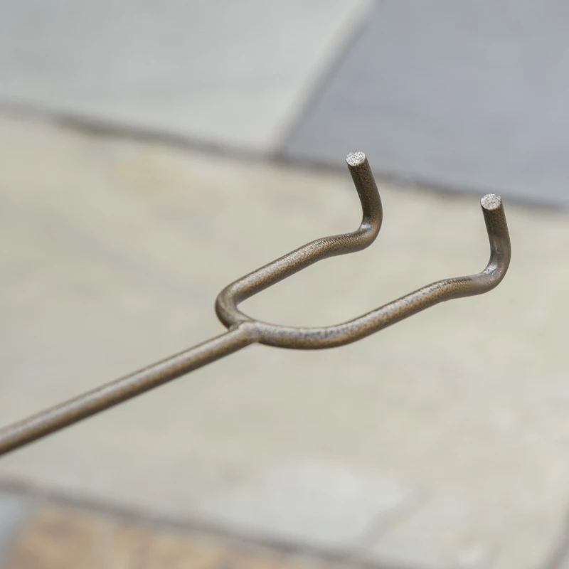 Outsunny 30" Outdoor Fire Pit Grill, Portable Steel Wood Burning Bowl, Cooking Grate, Poker, Spark Screen Lid for Patio, Backyard, BBQ, Camping, Bronze Colored