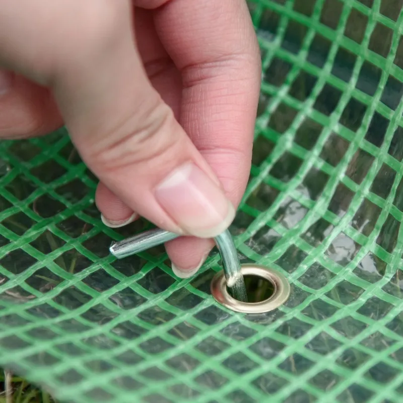 Outsunny 71" x 55" x 32" Mini Tunnel Greenhouse, Garden Planting Shed, Outdoor Flower Planter Warm House with Zipper Windows and Door, Green