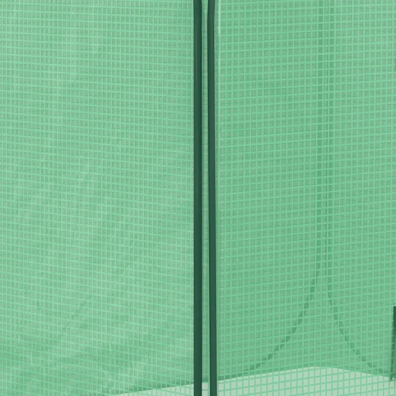 Outsunny 7' x 7' x 6' Portable Walk-in Greenhouse with Carrying Bag, Pop-up Setup, Outdoor Garden Canopy Hot House, Zipper Door for Growing Flowers, Herbs, Vegetables, Saplings, Succulents, Green