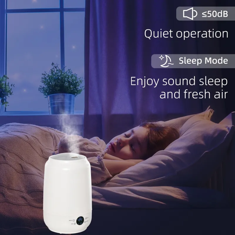 HOMCOM 5L Cool Mist Humidifier, Ultrasonic Quiet Air Humidifiers with Waterless Auto-Off, Sleep Mode, 3 Adjustable Mist Mode and Humidity for Home, Office, Bedroom, Large Room