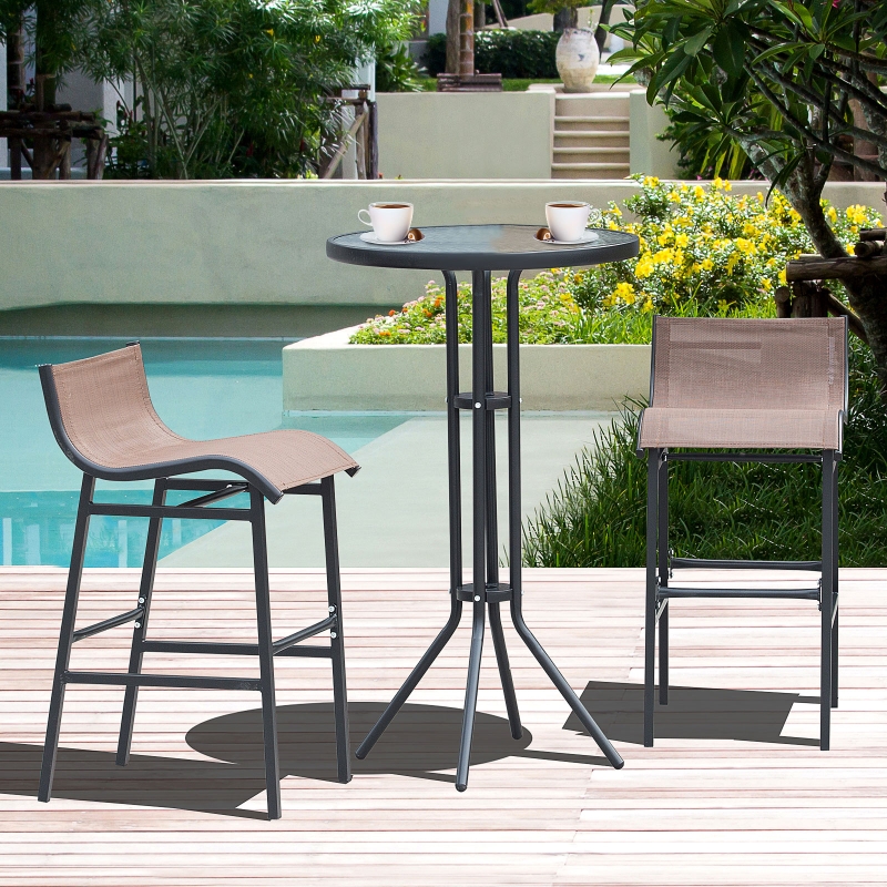 Outdoor bar deals height bistro table