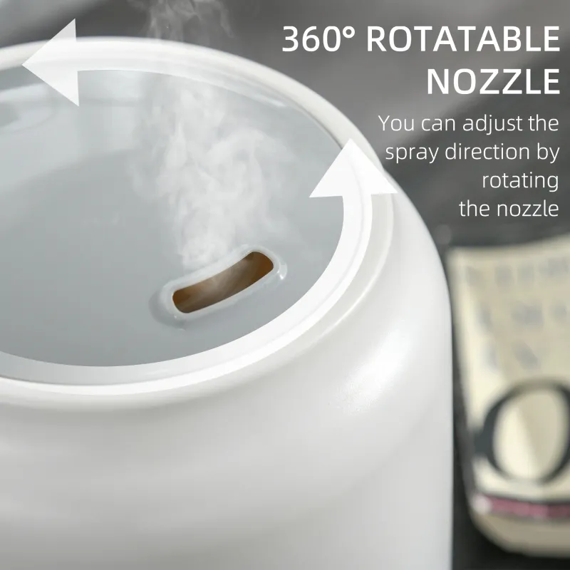 HOMCOM 5L Cool Mist Humidifier, Ultrasonic Quiet Air Humidifiers with Waterless Auto-Off, Sleep Mode, 3 Adjustable Mist Mode and Humidity for Home, Office, Bedroom, Large Room