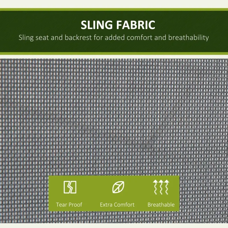 Outsunny 2-Seat Outdoor Porch Swing, with Pivot Storage Table, Cup Holder, & Adjustable Overhead Canopy, Stand's Skid-Resistant Feet Pad, Breathable Mesh Seat, Steel Frame, for Patio, Gray