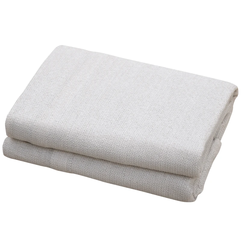 Outsunny Rectangle 20'x 16' Sun Shade Sail Top Cover Fabric Outdoor Shelter Backyard Window Garden Sand Carrying Bag Light Brown