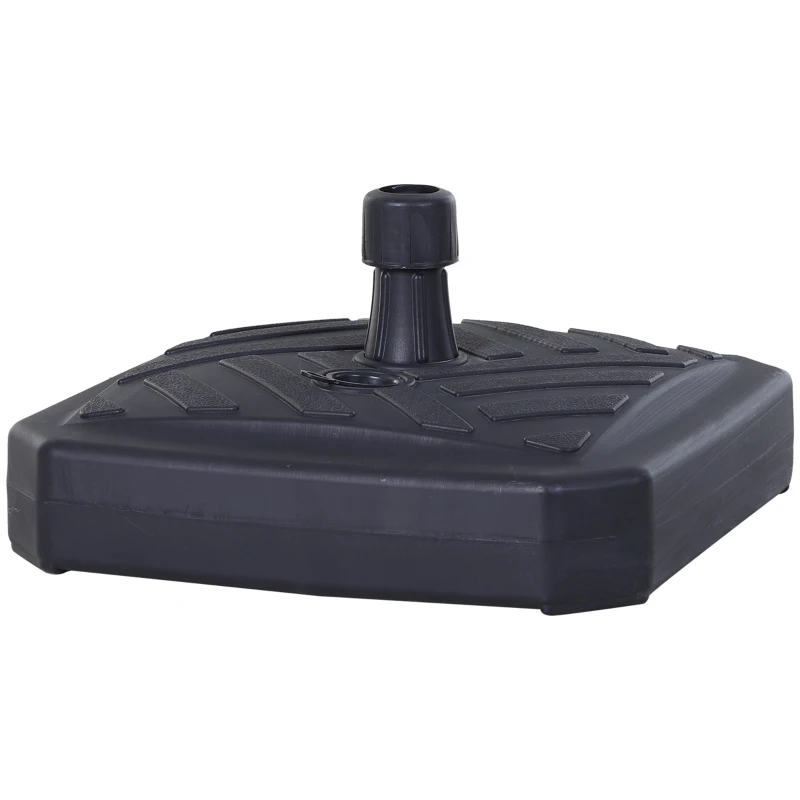 Outsunny 30 lbs Patio Umbrella Base Plastic  Fits Poles Diameter 0.98" to 1.25" Outdoor  Stand Holder