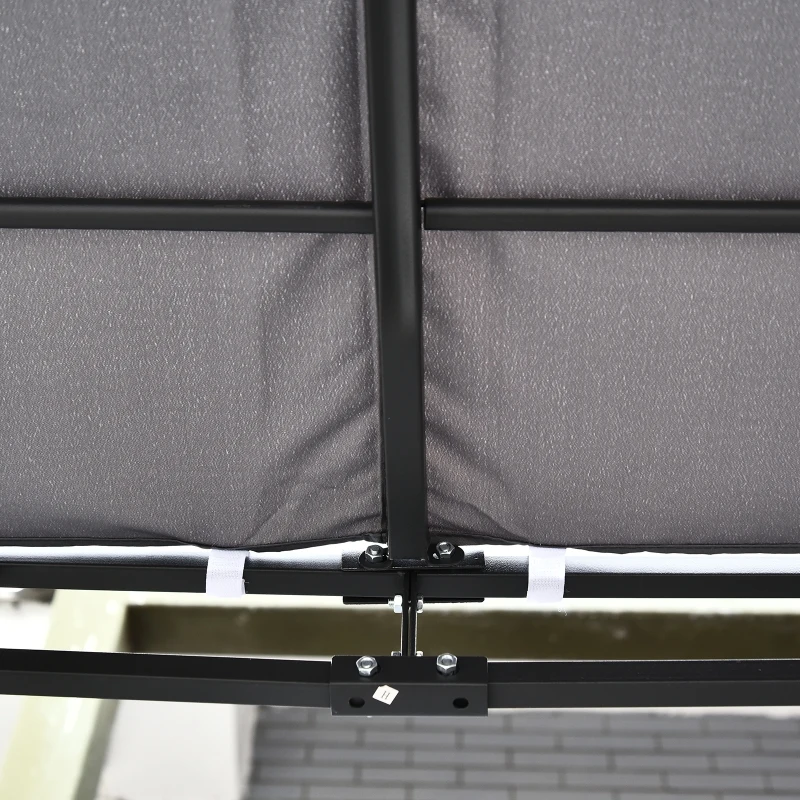 Outsunny 10' x 10' Steel Pergola Gazebo, Outdoor Patio Canopy with Sturdy Frame, Garden Backyard Shelter