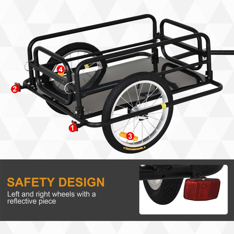 Aosom Folding Bicycle Cargo Trailer 