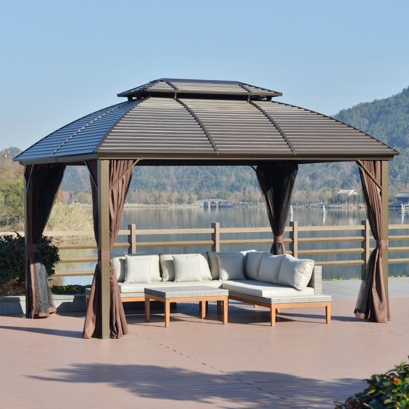 steel roof sun shelter