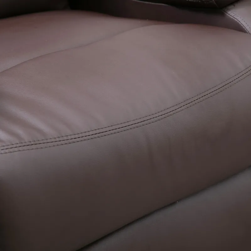 HOMCOM Manual Massage Recliner Chair Padding Single Sofa with Heat and Remote Control, 8 Massaging Points, Storage Pockets, PU Leather, - Brown