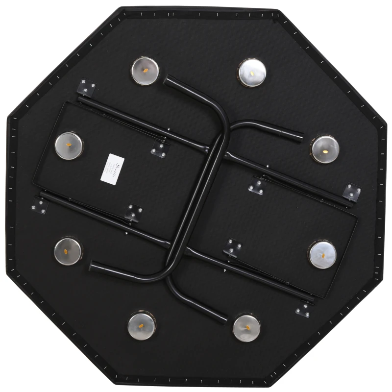 Soozier 47" 8 Player Octagon Poker Table with Cup Holders Folding Top - Green