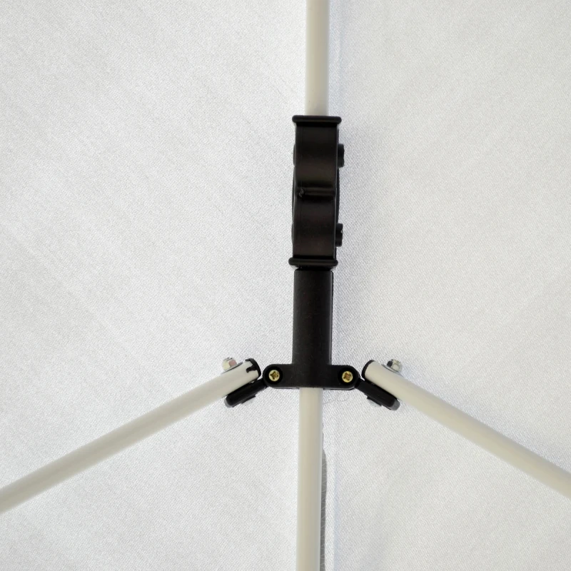 Outsunny 13' x 13' Pop Up Canopy Tent with 3-Level Height Adjustable, Instant Sun Shelter, Tents for Parties with Carry Bag, White