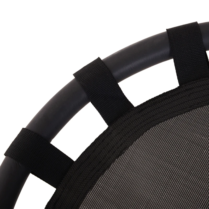 HOMCOM Hanging Tree Swing, Flying Platform Attaches to Tree or Existing Swing Set for Backyard and Heavy Duty, Black