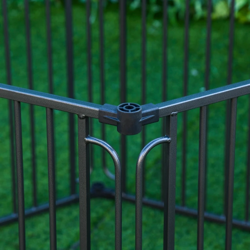 PawHut Dog Playpen with Door & Removable Cover for Small & Most Medium Sized Dogs Indoor & Outdoor Use, 47" H