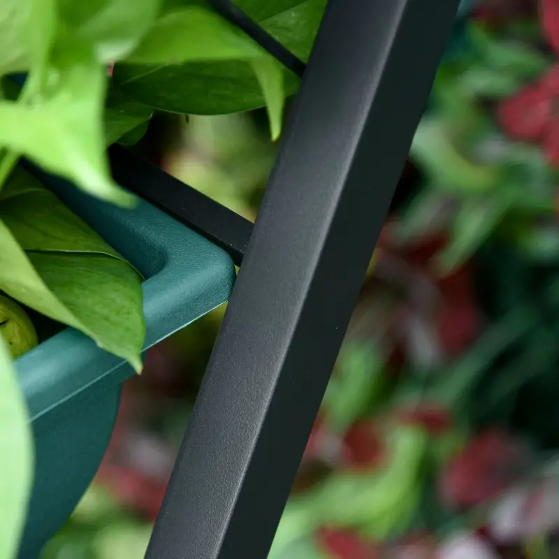 Outsunny 4Ft Vertical Raised Garden Bed with 5 Tier, Planter Box with Drainage Holes, Perfect to Grow Flowers Vegetables Herbs, for Patio Balcony Greenhouse Outdoor/Indoor