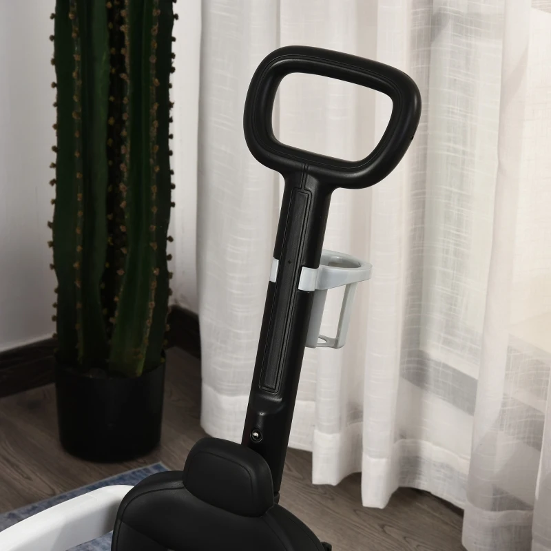 Aosom Push Cars for Toddlers Ride On & Push Car Stroller Sliding Walking Car with Underneath Storage Compartment & Working Steering Wheel, White