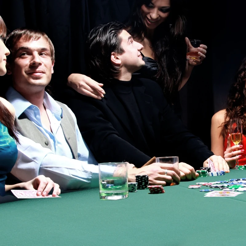 Soozier 72" 8 Player Octagon Poker Table Set with 8 Steel Cup Holders, a Classic Design, & Easy Folding for Storage