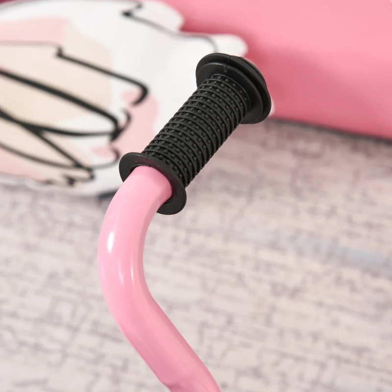 Qaba 3 Wheel Foldable Kids Tricycle Walking Toddler Bike for for 3-5 Year-old Boys & Girls Pink