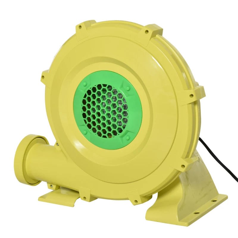 Outsunny Electric Air Inflator, Fast Inflation for Bounce Houses, Castles, Swimming Pools, Portable & Durable, Yellow