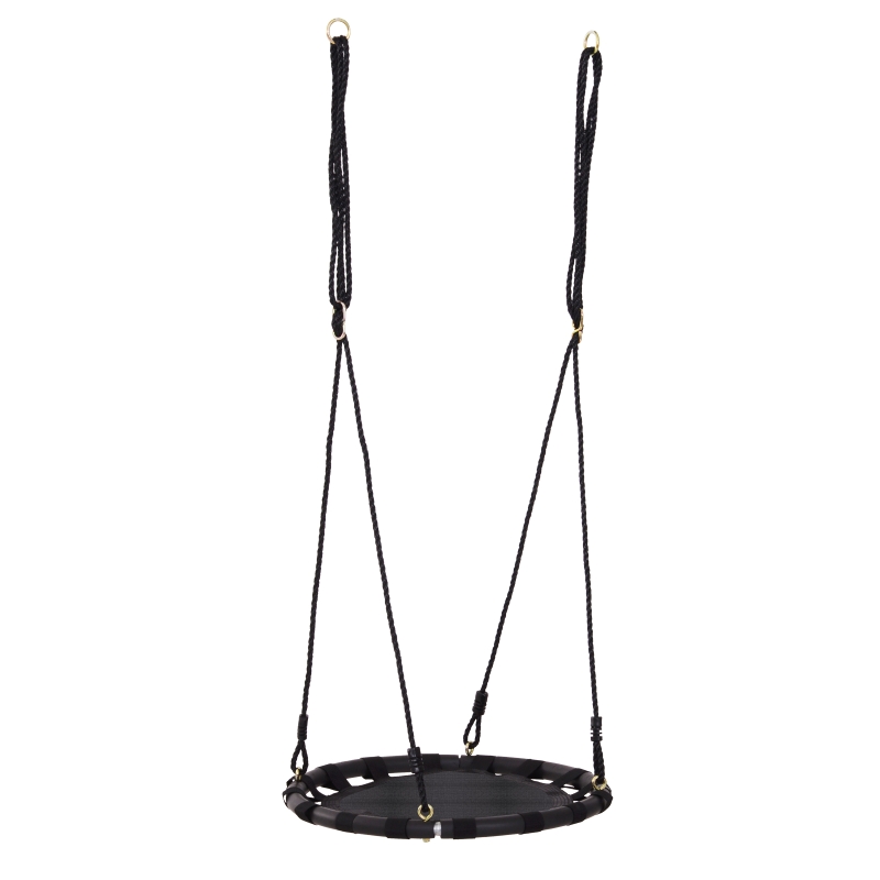 Homcom 23.5 Hanging Tree Swing Outdoor Rope Flying Platform