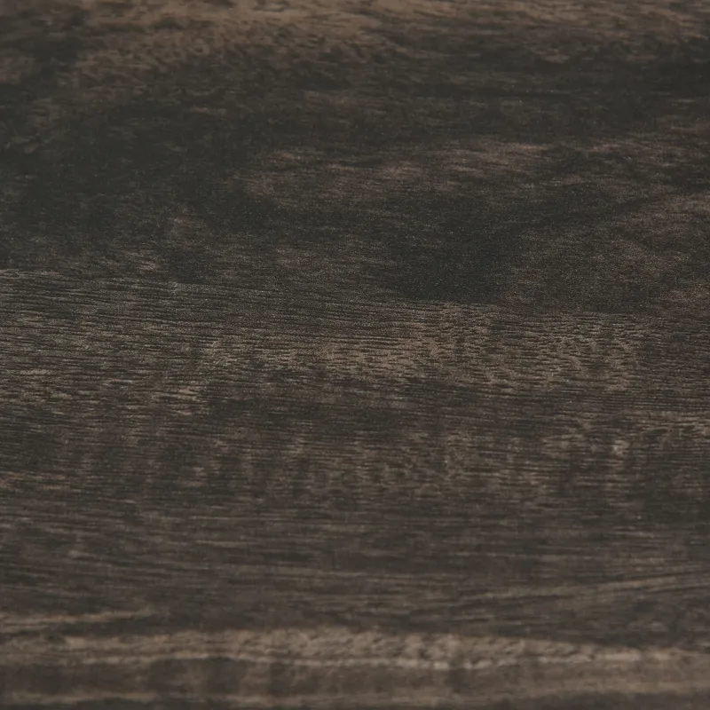 HOMCOM Industrial Steel Tube Bar Table with Wood Top, Steel Frame, 2-Tier Storage Shelf, Adjustable Footpad, Pub Table for Kitchen Dining Room, Walnut