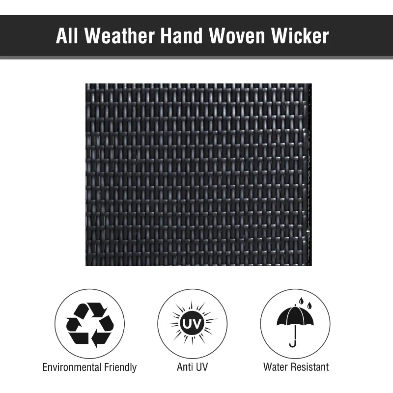 Outsunny Poolside Towel Cabinet, Rattan Wicker with Storage,2-Tier Shelves and Bottom Drawer, for Pool, Patio Backyard, 47", Dark Brown