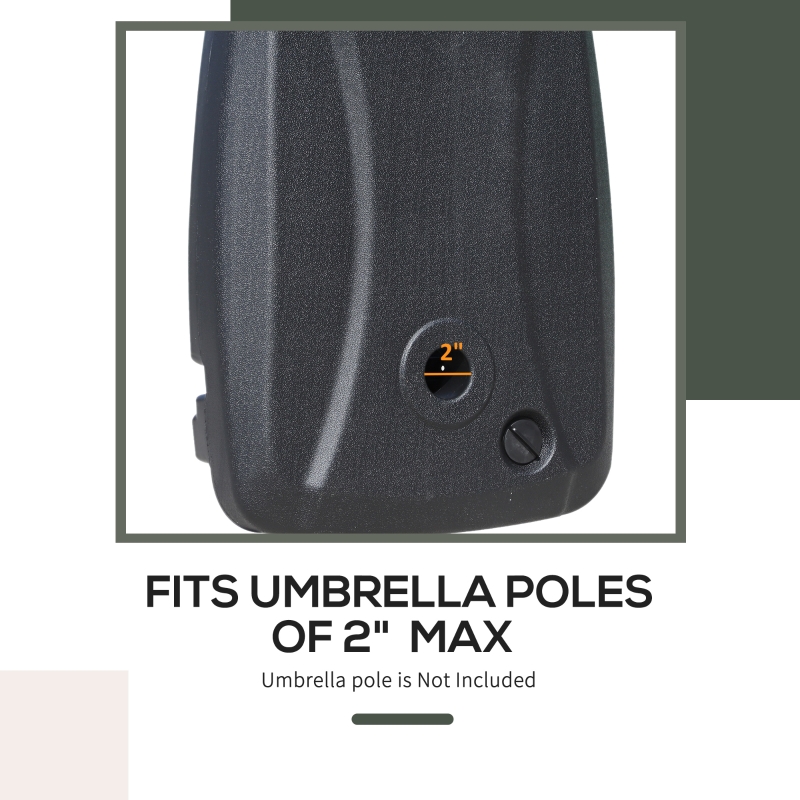 Umbrellas & Shade Outsunny Free Standing Portable 177 lbs Weighted