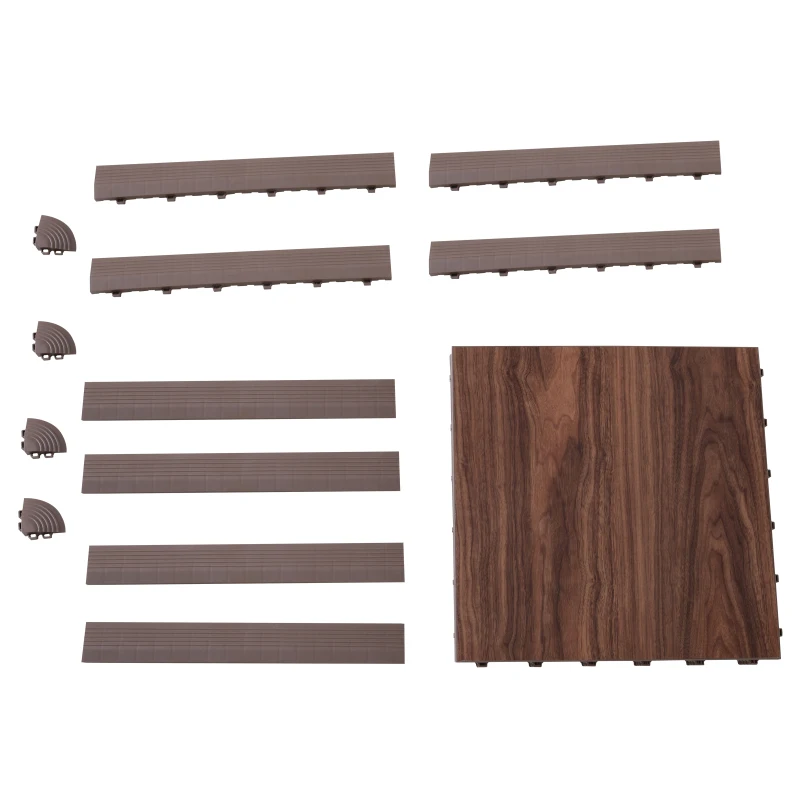 Soozier Portable Dance Floor Tiles, Tap Ballet Trade Show Flooring, PVC, 4 Piece Mats, 3.5' x 3.5'