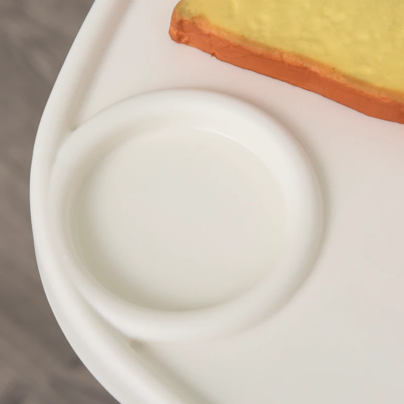 Qaba High Chair Baby Seat with Removable Food Tray for Kids 6 Months - 3 Years, Green