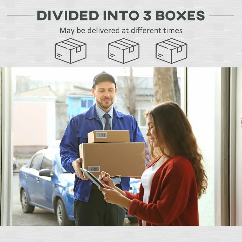 Outsunny 7-Piece Patio Furniture Set, Outdoor Wicker Conversation Set, All Weather PE Rattan Sectional Sofa Set with Cushions and Tempered Glass Top Coffee Table, Pillows, Light Gray