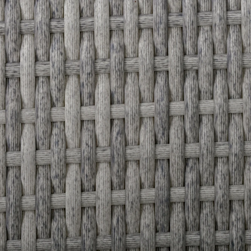 Outsunny 4 Pieces Patio Furniture Set, Deluxe PE Rattan Sofa Set Outdoor Furniture Set Wicker Conversation Furniture Lawn Patio Bistro Coffee Table Set w/Cushion, Grey